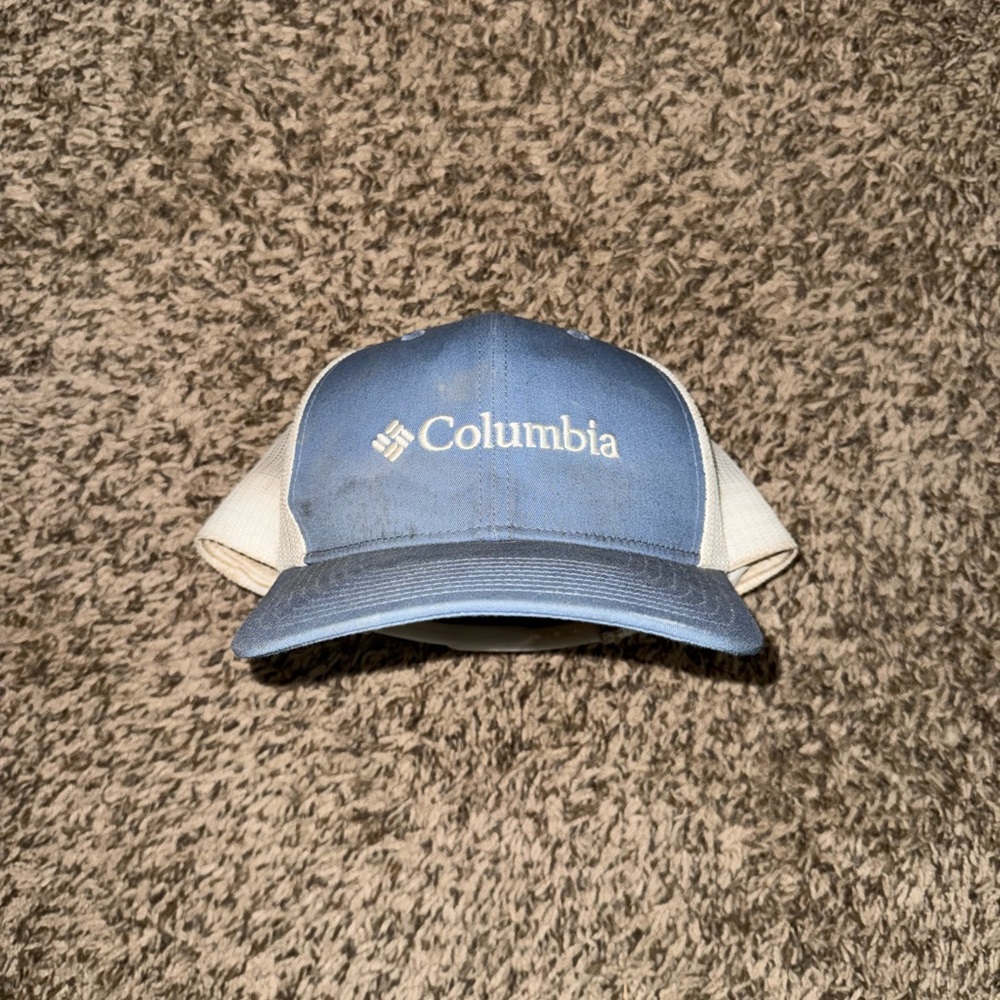 Columbia Blue and Cream Trucker Hat